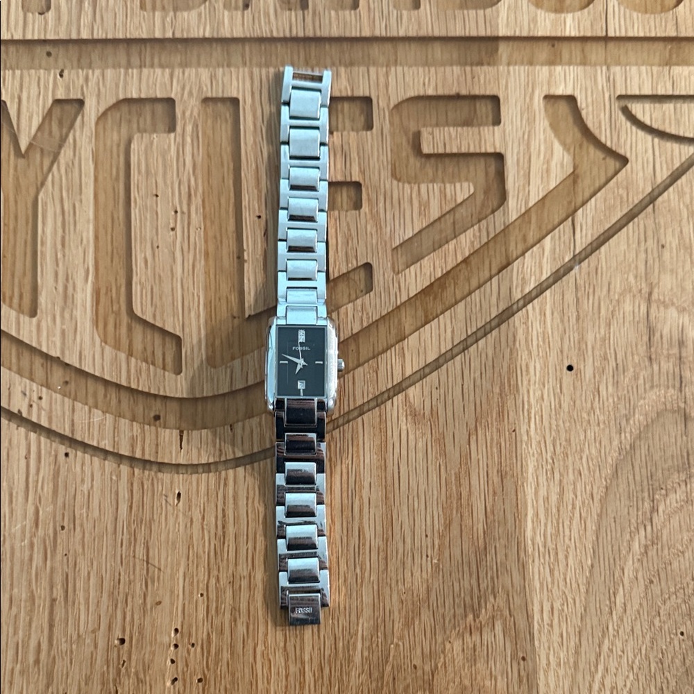 Fossil Silver and Black Smartwatch